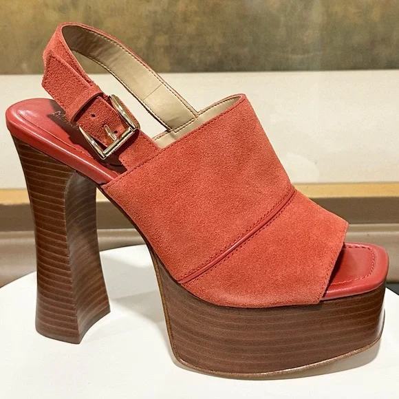 🌸MICHAEL KORS🌸 Rye Suede Platform Sandal Size: 7M - Picture 3 of 14